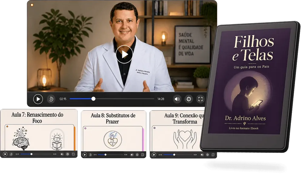 Ebook Filhos & Telas com aulas do Dr. Adriano
